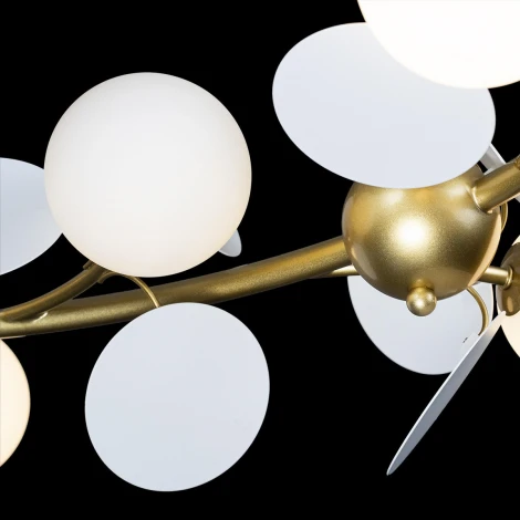 Подвесная люстра Loft IT Matisse 10008/1300 white (220V, на тросе, шарики)