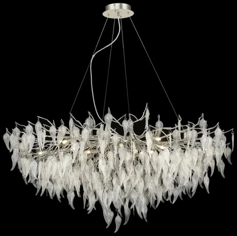 Подвесная люстра Wertmark Daniela WE182.19.203 (220V, на тросе, листья, ветки)