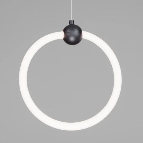 Подвесной светильник Eurosvet Rim 90166/1 черный (LED, 220V, на проводе, кольцо)