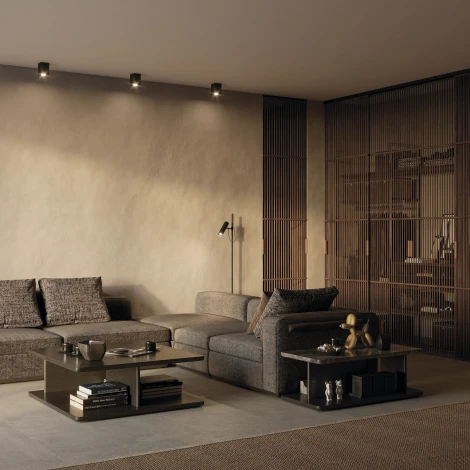 Накладной потолочный светильник Atom GU10 1x50Вт Maytoni Technical C017CL-01B