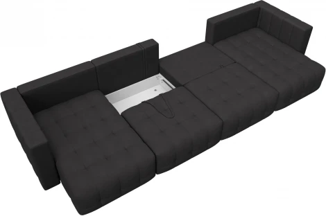 Диван П-образный Лига-052 НПБ Лонг Лига Диванов (Замша) арт.128859