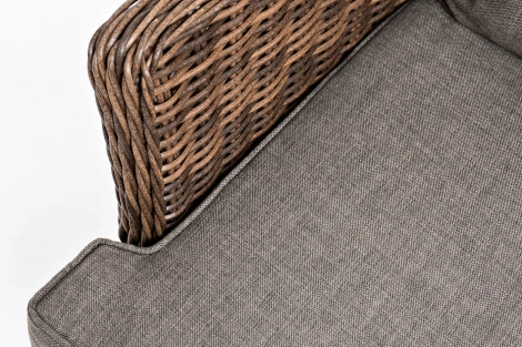 Кресло плетеное, цвет коричневый с подушками 4SIS Алиса YH-C1618W brown