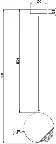 Подвесной светильник Maytoni Akis P065PL-L7B3K