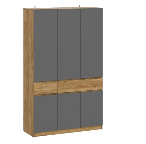 Шкаф трехстворчатый Арника "Авиньон", Графит