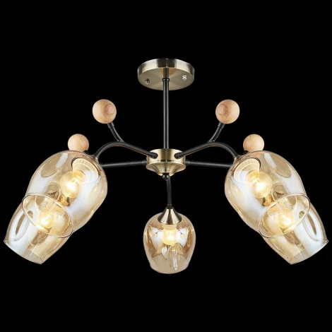 Потолочная люстра на штанге Reluce 02009-0.3-05 AB+BK (220V)