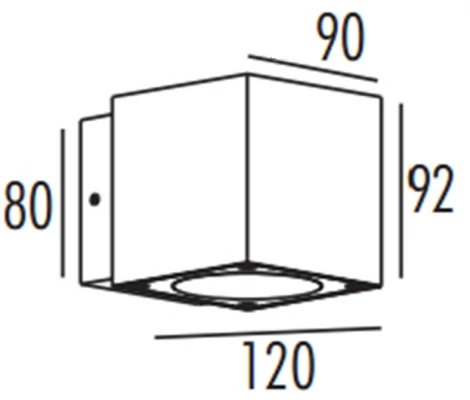 Уличный настенный светильник Oasis Light TUBE LED W78116 S (220V, IP54)
