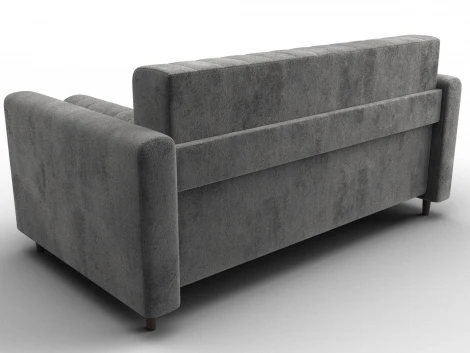 Диван прямой Лига-070 (ЛДСП,Брус,Фанера/Дерево/Велюр/Серый) Лига Диванов 129756