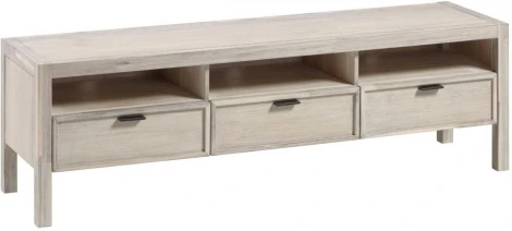 Тумба под телевизор La Forma (ex Julia Grup) Alen (Белый/ Акация,Дерево,МДФ,Шпон)