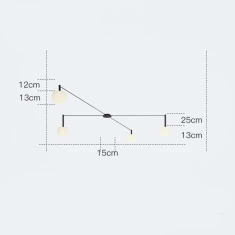 Потолочная люстра на штанге Rangel L4 ImperiumLoft Rangel01 (213692-26) (220V)