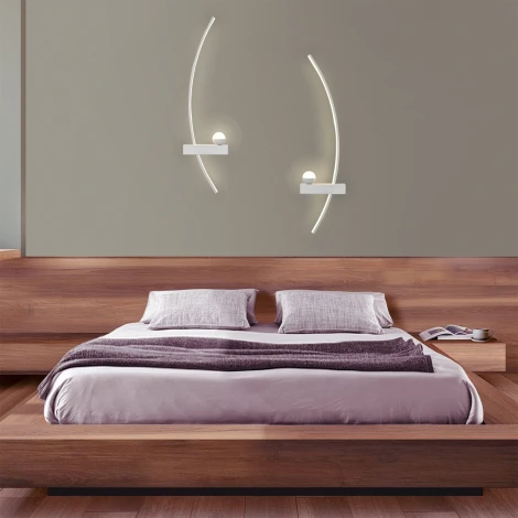 Настенный светильник светодиодный шар Escada Ray 10220/2LED White R (шар)