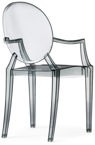 Пластиковый стул Woodville Luis gray 15441