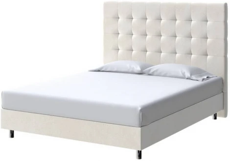 PROxSON Кровать Madrid Boxspring Standart (Ткань: Велюр Лофти Лён) 80x200
