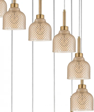 Подвесной светильник 11039/12P Amber Indigo Caramella V000435