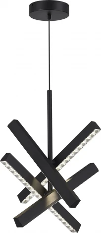 Подвесной светильник ST Luce SL1018 SL1018.413.04 черный/прозрачный LED 4*43W 4000K (220V, на проводе)