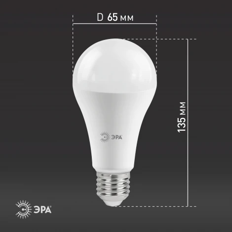 Лампочка светодиодная E27 25W ЭРА LED A65-25W-827-E27