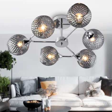 Потолочная люстра на штанге Rivoli Haley 3137-306