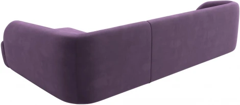 Диван угловой Лига-041 правый угол (Сиреневый/Микровельвет) Лига Диванов арт.122185