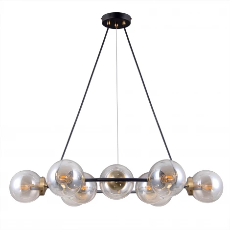 Подвесная люстра Citilux Планета CL105195 (220V, на тросе, шарики, молекулы)
