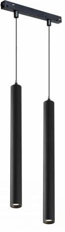 Трековый магнитный светильник 48V iLedex Vision48/22 SMART 4822-008-H300-20W-24DG-BK (регулировка яркости, управление смартфоном, умный дом - Алиса, круглые)