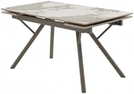 Стол ЛИБЕРТИ 140 цвет ПАНДОРА (Pandora), керамика / Латте каркас M-City 64407
