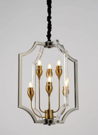 Подвесной светильник Lumina Deco Modesco LDP 8014-3+3 BK+AK