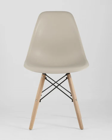 Стул Eames Style DSW бежевый x4 (разборный каркас) Stool Group арт.УТ000037158