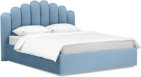 Кровать Queen Sharlotta 1600 Lux ОГОГО (арт.517610), (Ткань/Голубой)