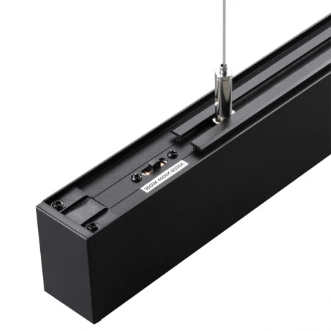 Светильник линейный линейный светодиод. с переключ. цв. температуры Novotech Fatto 359607 черный IP20 LED 60W 220V 3000К\4000К\6000К