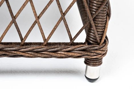 Стол журнальный из искусственного ротанга, цвет коричневый 4SIS Гранд Латте YH-S4840W brown