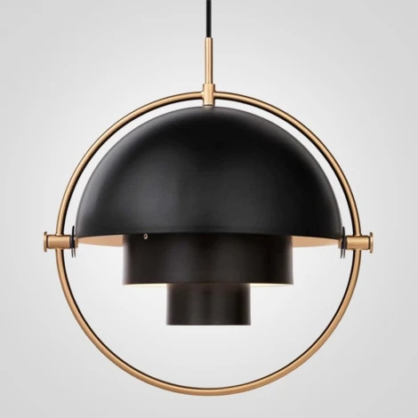 Подвесной светильник (люстра) Louis Weisdorff Gubi Multi-Lite Suspension Lamp Black ImperiumLoft 40,2312 (123433-22) (220V, на проводе, шар)