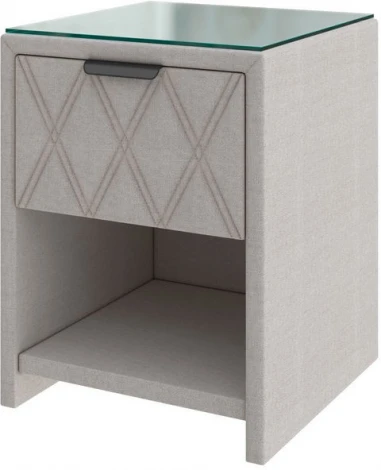 PROxSON Тумба Side (Ткань: Рогожка Savana Milk (молочный)) 44x45