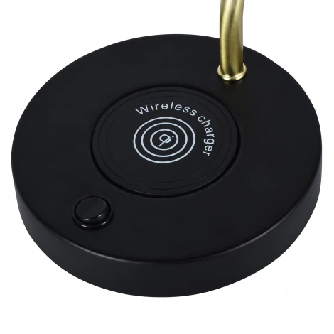 Настольная лампа с беспроводной зарядкой для телефона с выключателем IP21 Zortes Desklight ZRS.1066.04