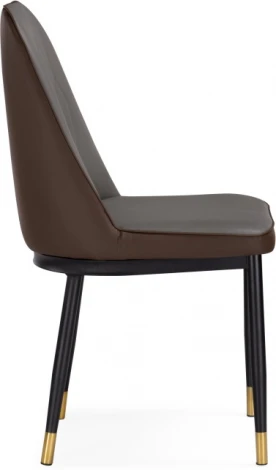 Стул на металлокаркасе Woodville Flor gray / brown / black