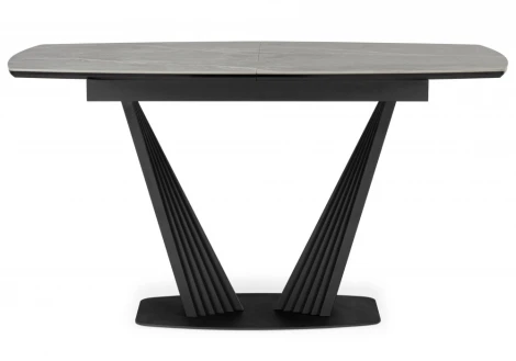 Керамический стол Вейл 140(180)х80 larka grey / черный 625961