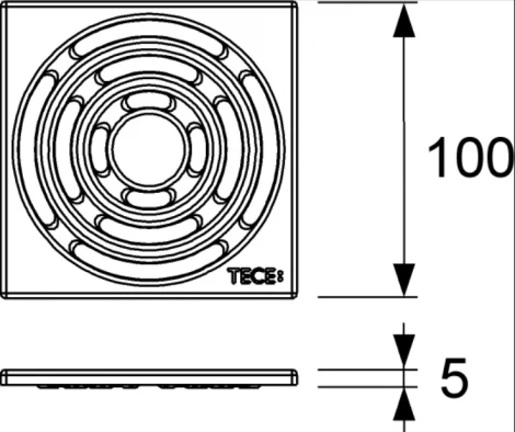 Душевой трап TECE TECEdrainpoint S KDP-S110 с сифоном в комплекте