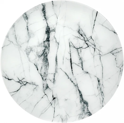 Набор кофейных столиков Bradex Home Tango белый мрамор с белыми ножками (RF 0600)