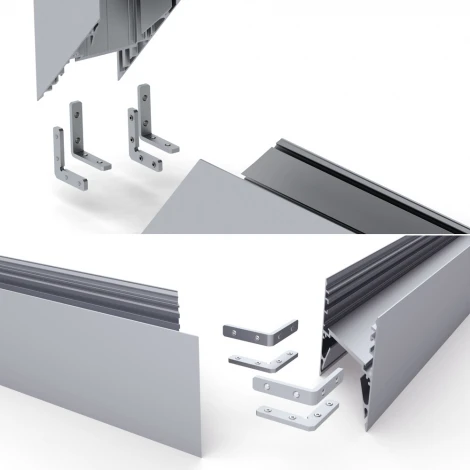 Соединитель ALU-90VER угловой вертикальный (Металл) 024195 Arlight