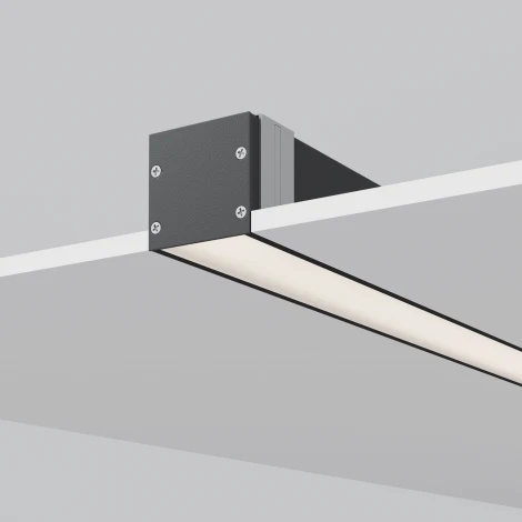 Радиусный профиль 35x35 линейный черный 2.5м Maytoni Радиусный профиль ALM-3535R-B-D-2.5M