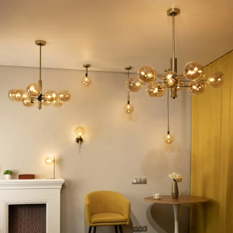 Потолочная люстра на штанге Citilux Нарда CL204190 (220V, шарики)