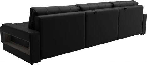 Диван угловой с полками Лига-053 НПБ Лонг Лига Диванов (Экокожа) арт.128966