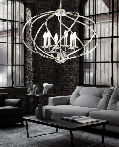 Подвесная люстра Lumina Deco Roderio LDP 9041-6 CHR