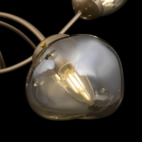 Потолочная люстра на штанге в виде молекул Freya Volani FR8017PL-08MG