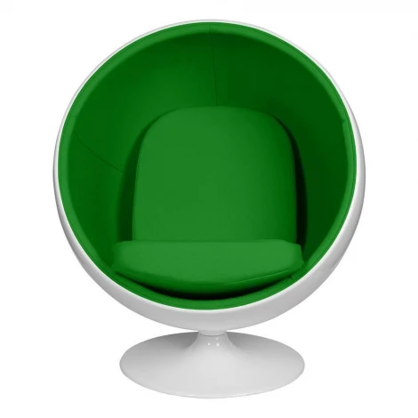 Кресло Eero Aarnio Style Ball Chair Зеленая ткань