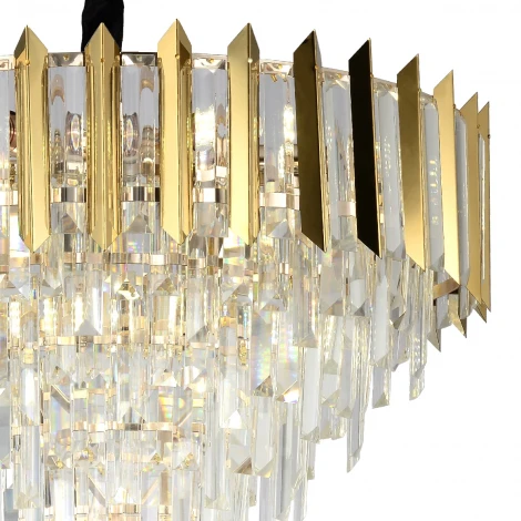 Подвесная люстра Stilfort Amman 1024/03/08P (220V, хрусталь, на цепи, круглые)