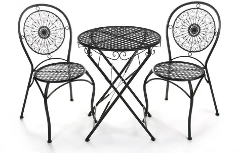 Стол Secret De Maison Patio стальной сплав, 60Dх70см, черный Tetchair 9967