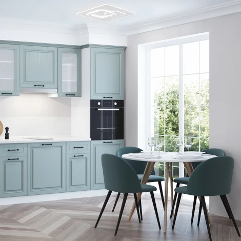 Потолочный светодиодный светильник Escada Rung 10295/3LED 80Вт, металл/акрил, белый (регулировка яркости, 220V, пульт управления)