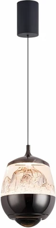 Подвесной светильник iLedex Rocks 8278P-1 PBK PEARL BLACK (220V, на проводе)
