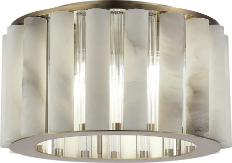 Потолочный светильник круглый ST Luce Delight SL1516.302.06 Бронза, Прозрачный/Белый алебастр E14 6*40W (220V, круглые)