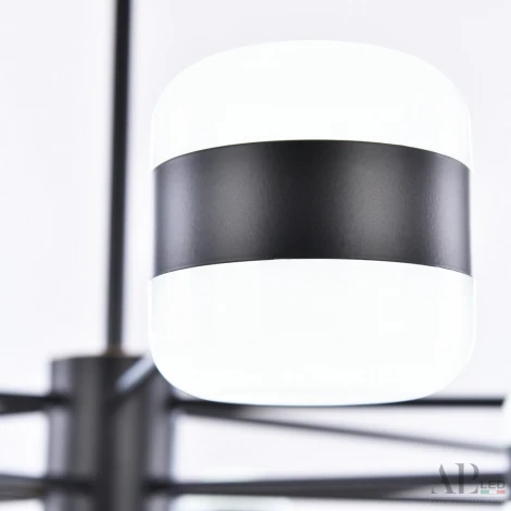 Потолочная люстра на штанге светодиодные APL LED Ferrara 3307.6296-8 Black