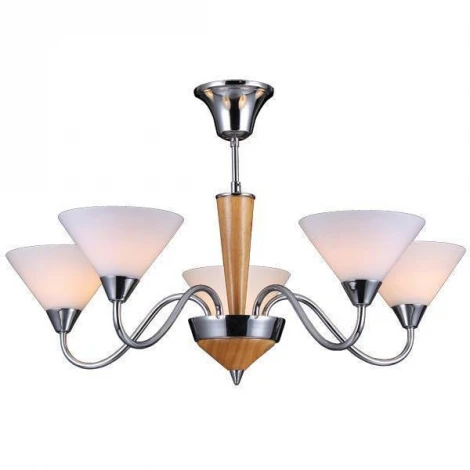 Потолочная люстра Natali Kovaltseva Evora 11400/5C CHROME, OAK